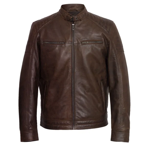Budd: Men's Brown Leather Jacket