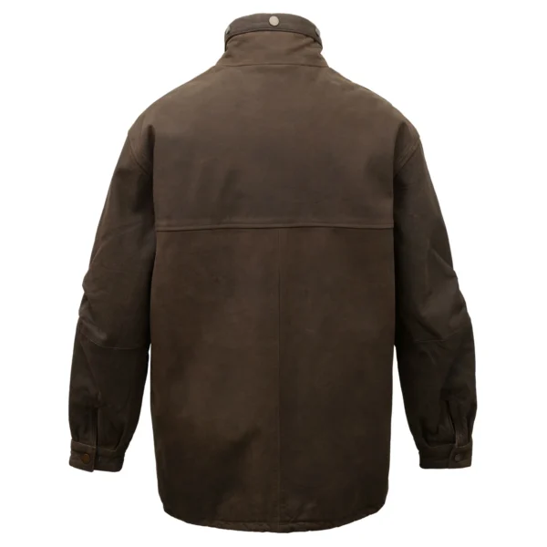 Hunter: Men's Brown Leather Coat - Image 2