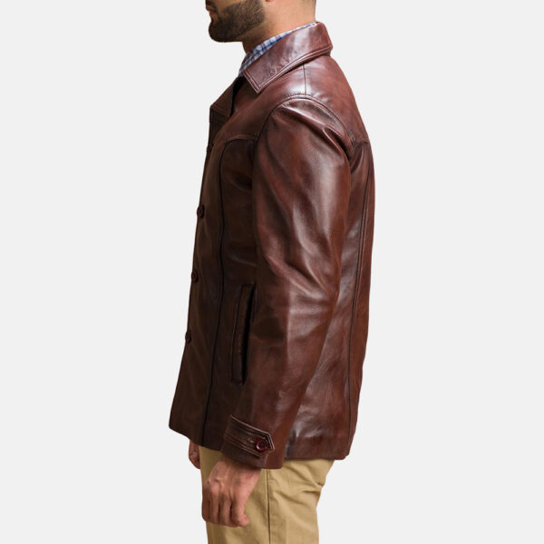 Vincent Alley Brown Leather Jacket - Image 5