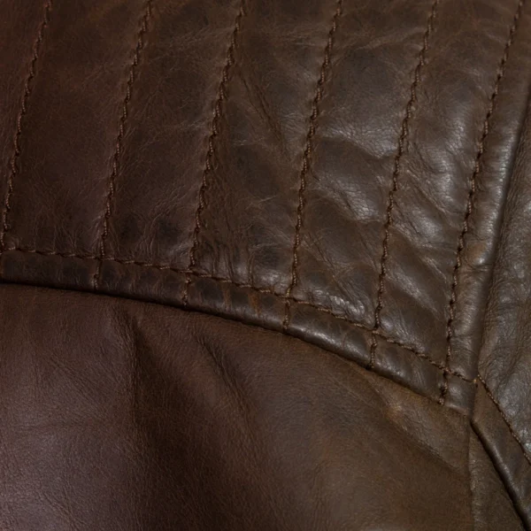 Budd: Men's Brown Leather Jacket - Image 5