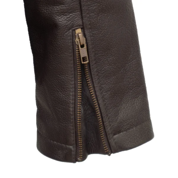 Harry: Men's Brown Leather Jacket - Image 4