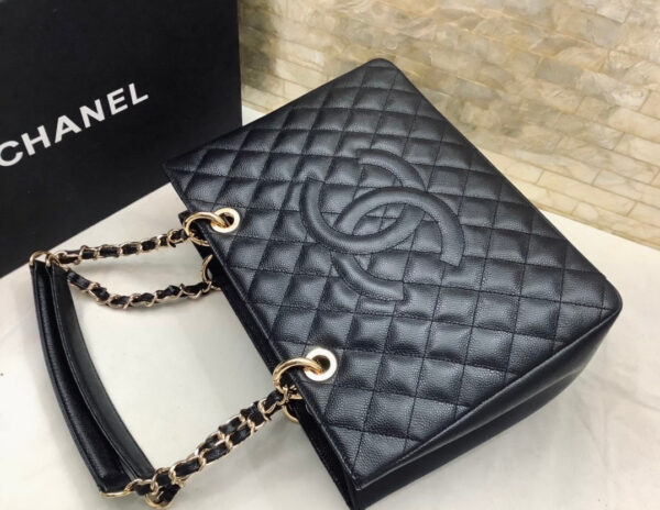 Chanel Classic Tote Bag Gold Hardware 34cm Black - Image 3