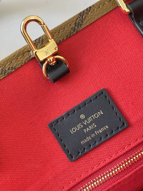 Louis Vuitton On The Go MM Tote Bag 35cm Brown - Image 10