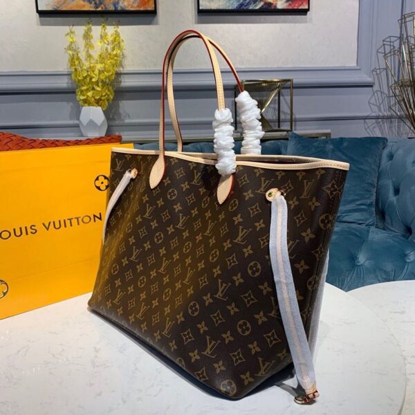 Louis Vuitton Neverfull GM Bag 40cm Monogram Canvas Fall/Winter Collection M40991, Brown/Red - Image 3