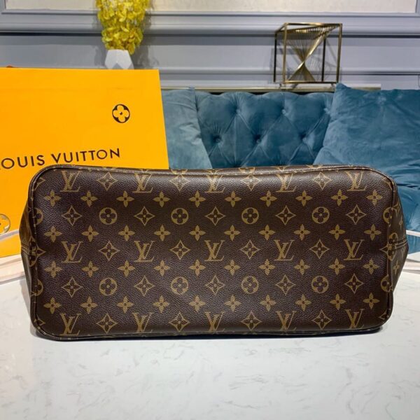 Louis Vuitton Neverfull GM Bag 40cm Monogram Canvas Fall/Winter Collection M40991, Brown/Red - Image 6