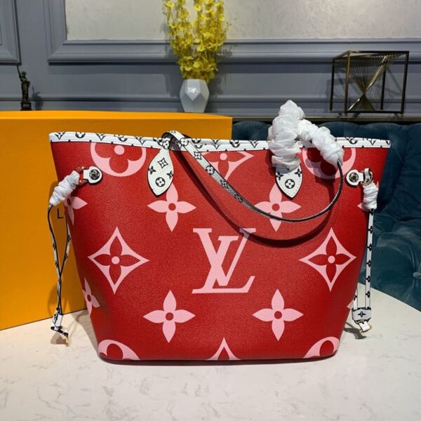 Louis Vuitton Neverfull MM 32cm Monogram Geant Canvas Spring/Summer Collection M44567, Rouge - Image 2