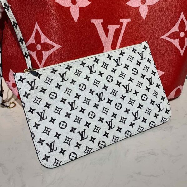 Louis Vuitton Neverfull MM 32cm Monogram Geant Canvas Spring/Summer Collection M44567, Rouge - Image 5