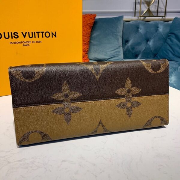 Louis Vuitton OnTheGo Bag 34cm Monogram Giant/Monogram Reverse Canvas Spring/Summer Collection M44577, Brown/Tan - Image 5