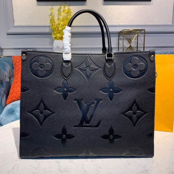Louis Vuitton OnTheGo Bag 42cm Monogram Empreinte Canvas Spring/Summer Collection M44570 Black - Image 2