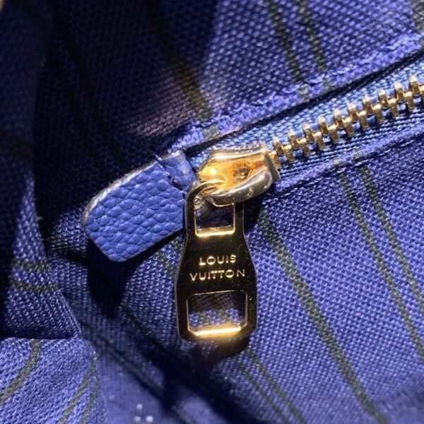 Louis Vuitton Speedy Bandouliere Bag 30cm Monogram Empreinte Leather Spring/Summer Collection M42406, Blue - Image 6