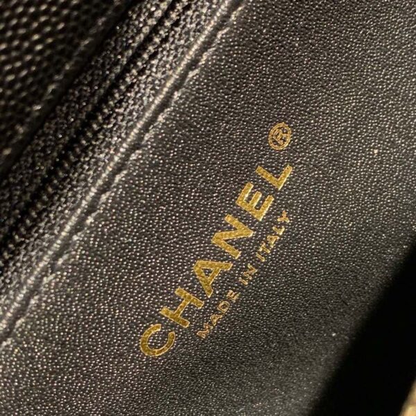 Chanel Coco Handle Quilted Lizard Handle Bag 30cm Caviar Leather Gold Hardware Spring/Summer Act 1 Collection, Black - Image 20