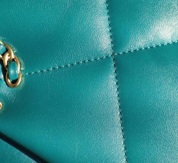 Chanel 19 Flap Bag 26cm Goatskin Leather Spring/Summer Act 1 Collection, Teal - Image 8