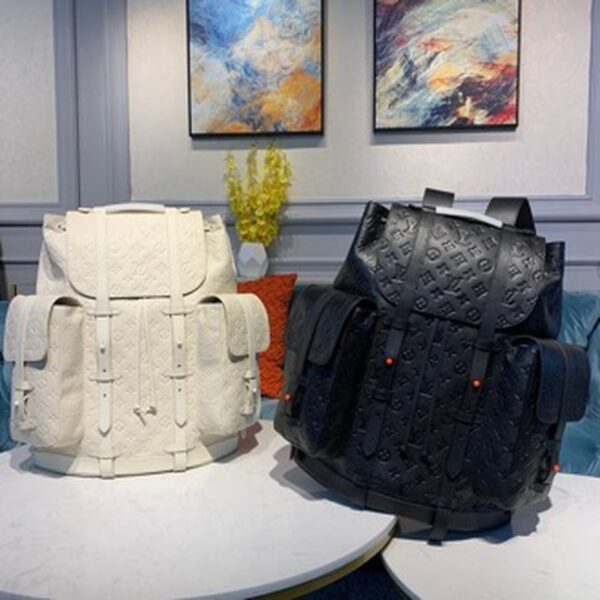 Louis Vuitton Christopher Backpack 48cm Monogram Empreinte Canvas Spring/Summer Collection M53286 Noir - Image 13