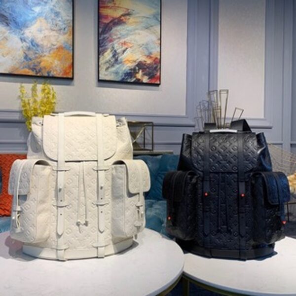 Louis Vuitton Christopher Backpack 48cm Monogram Empreinte Canvas Spring/Summer Collection M53286 Noir - Image 14