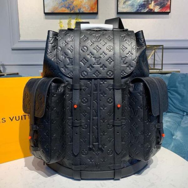Louis Vuitton Christopher Backpack 48cm Monogram Empreinte Canvas Spring/Summer Collection M53286 Noir - Image 2