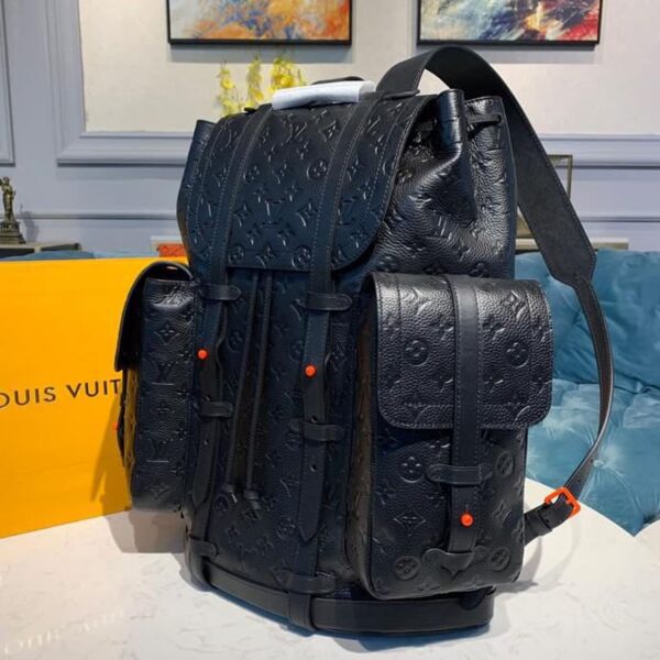 Louis Vuitton Christopher Backpack 48cm Monogram Empreinte Canvas Spring/Summer Collection M53286 Noir - Image 7