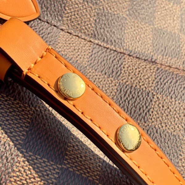 Louis Vuitton NeoNoe Bucket Bag MM Damier Azur Canvas Spring/Summer Collection N50042 Orange - Image 5