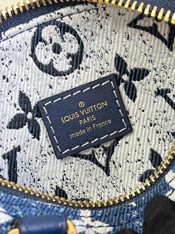 Louis Vuitton Nano Speedy in Monogram 16cm Blue - Image 9