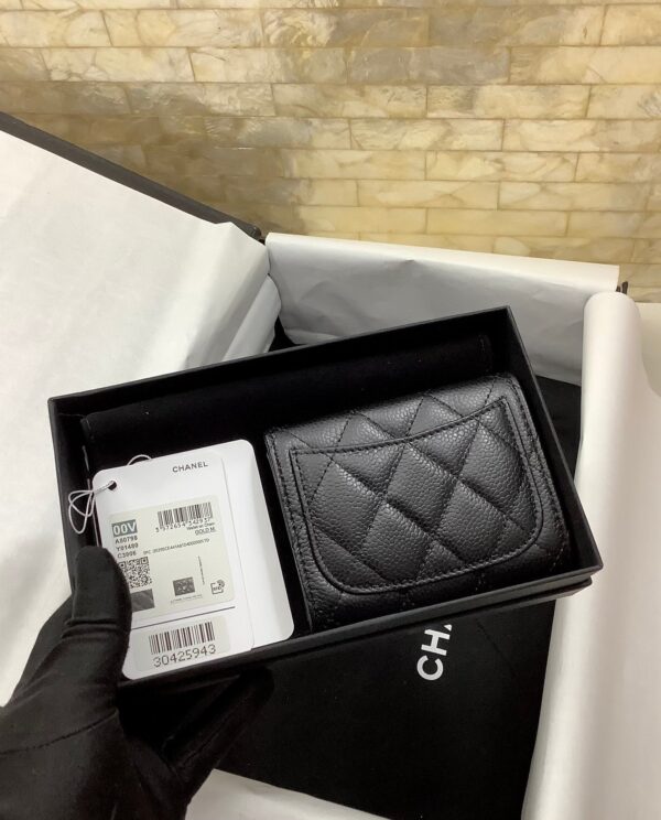 CO-CO Chanel Classic Card Holder with Gold hardware 11cm - Image 3