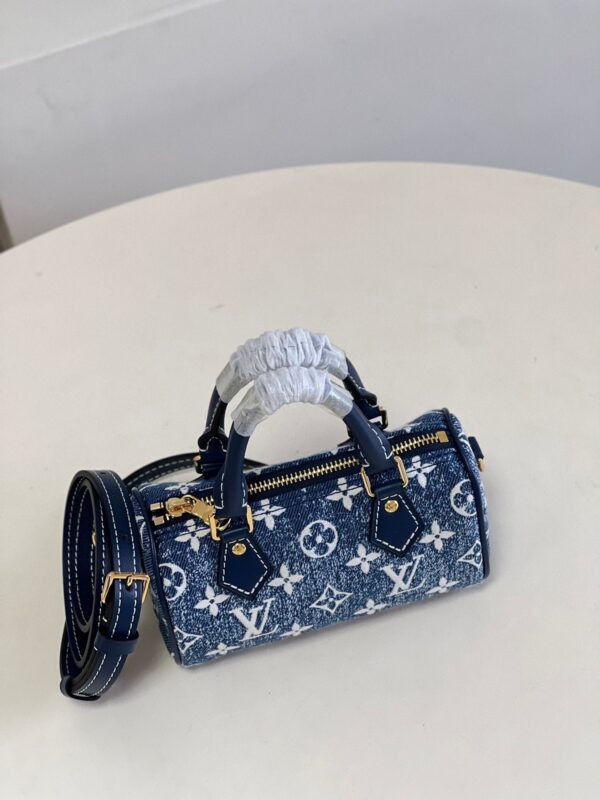 Louis Vuitton Nano Speedy in Monogram 16cm Blue - Image 2