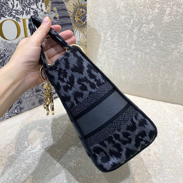 Christian Dior Medium Lady D-Lite Bag 24cm Leopard - Image 2