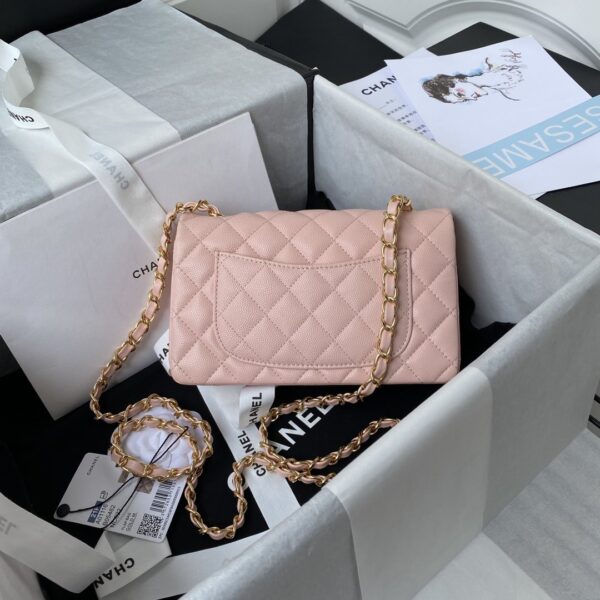 Chanel Mini Classic Flapbag 20cm Pink - Image 8