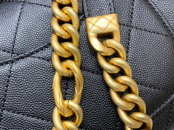 Chanel Co Co Cross Body Bag 20cm Black - Image 3