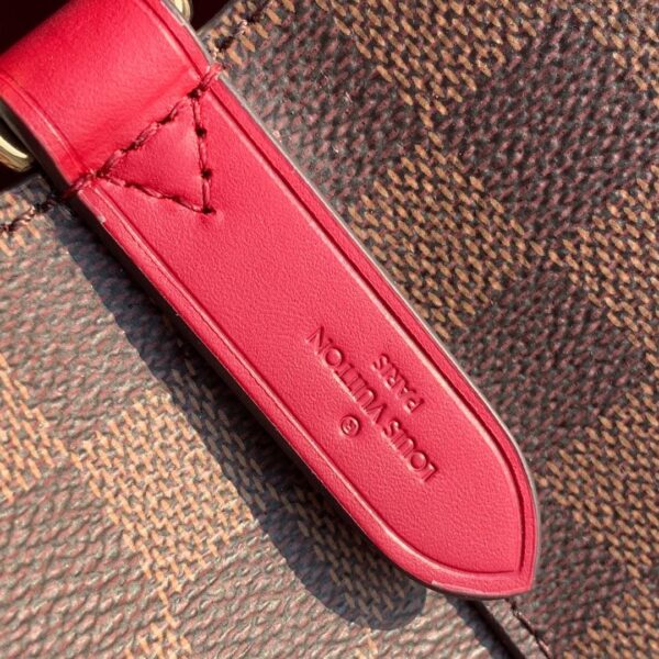 Louis Vuitton NeoNoe Bucket Bag MM Damier Azur Canvas Spring/Summer Collection N50042 Red - Image 6