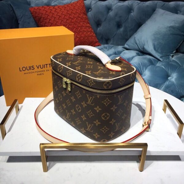 Louis Vuitton Nice BB Vanity Case Bag Monogram Canvas Spring/Summer Collection, Brown - Image 3