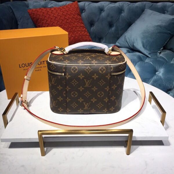 Louis Vuitton Nice BB Vanity Case Bag Monogram Canvas Spring/Summer Collection, Brown - Image 4