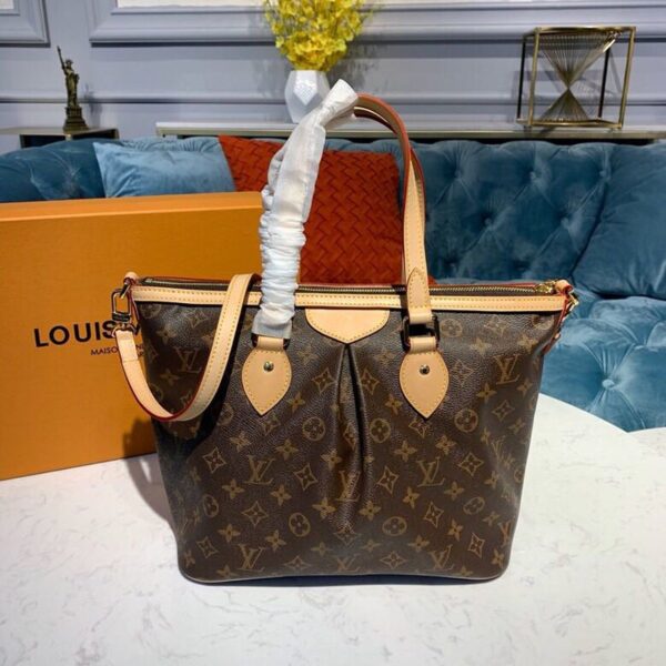 Louis Vuitton Palermo Bag 30cm Monogram Canvas Spring/Summer Collection M40145 Brown - Image 3