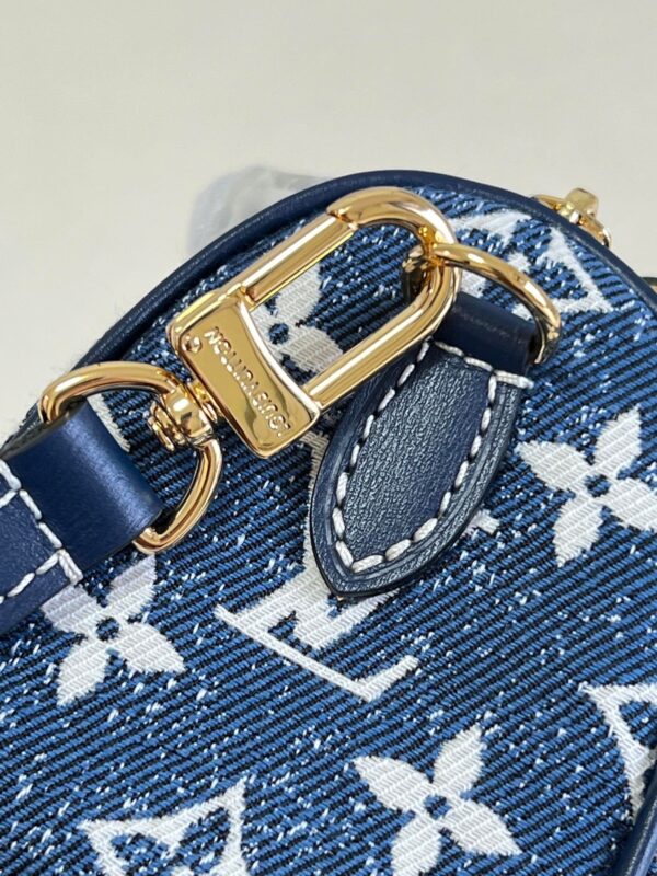 Louis Vuitton Nano Speedy in Monogram 16cm Blue - Image 6