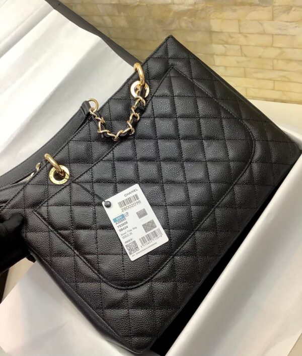 Chanel Classic Tote Bag Gold Hardware 34cm Black - Image 4