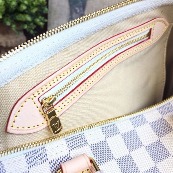 Louis Vuitton Speedy Bag 30cm Damier Azur Canvas Spring/Summer Collection N41370, White - Image 9