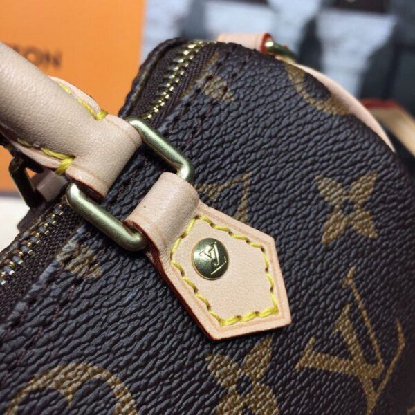 Louis Vuitton Nano Speedy Bag 16cm Monogram Canvas Spring/Summer Collection M61252, Brown - Image 5