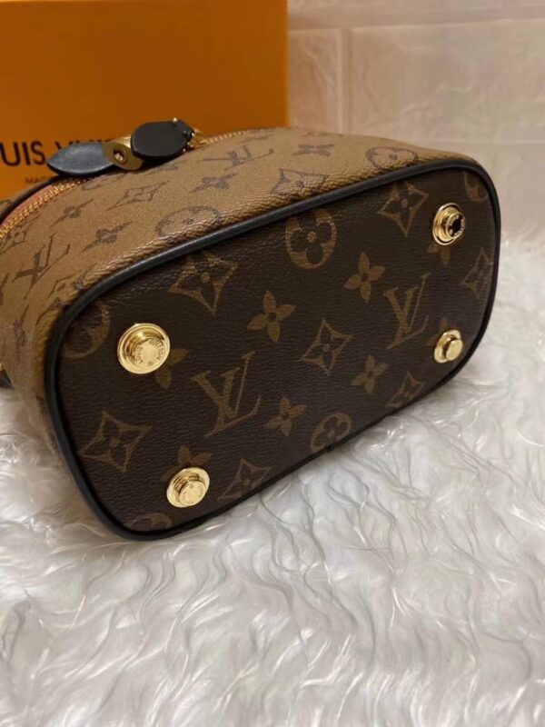 Louis Vuitton Nice BB Vanity Case Bag Monogram Reverse Canvas Fall/Winter Collection M53369, Brown - Image 3