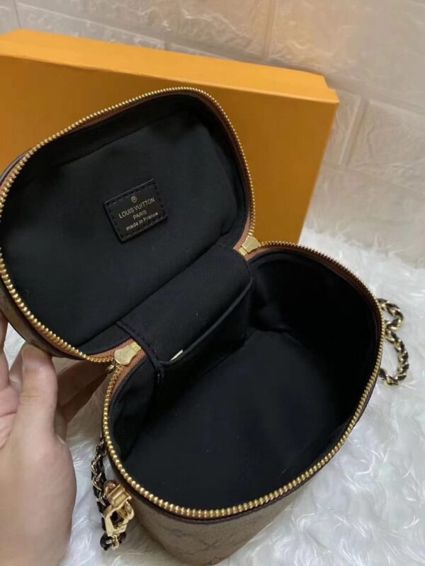 Louis Vuitton Nice BB Vanity Case Bag Monogram Reverse Canvas Fall/Winter Collection M53369, Brown - Image 5