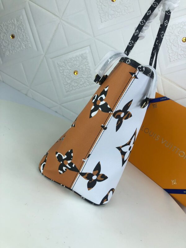 Louis Vuitton Neverfull MM Monogram Empreinte 31cm White/Orange - Image 2