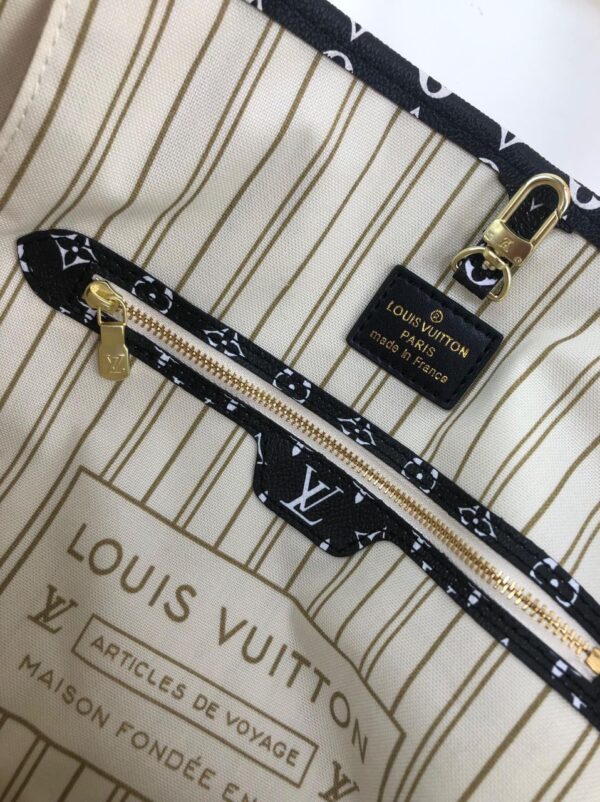 Louis Vuitton Neverfull MM Monogram Empreinte 31cm White/Orange - Image 8
