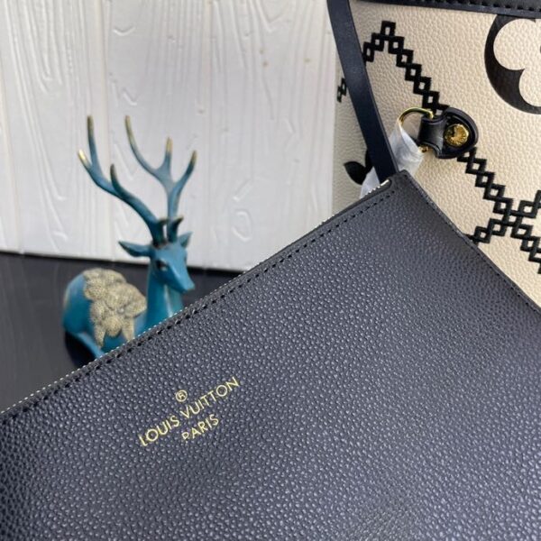 Louis Vuitton Neverfull MM M46039 31cm Cream Beige/Black - Image 3