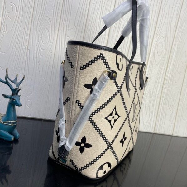 Louis Vuitton Neverfull MM M46039 31cm Cream Beige/Black - Image 2