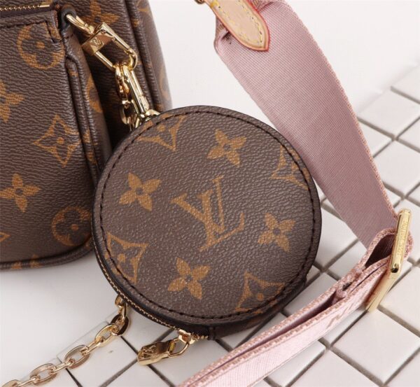 Louis Vuitton Multi Pochette Accessoires Monogram Canvas Fall/Winter Collection M44840 Rose Clair - Image 6