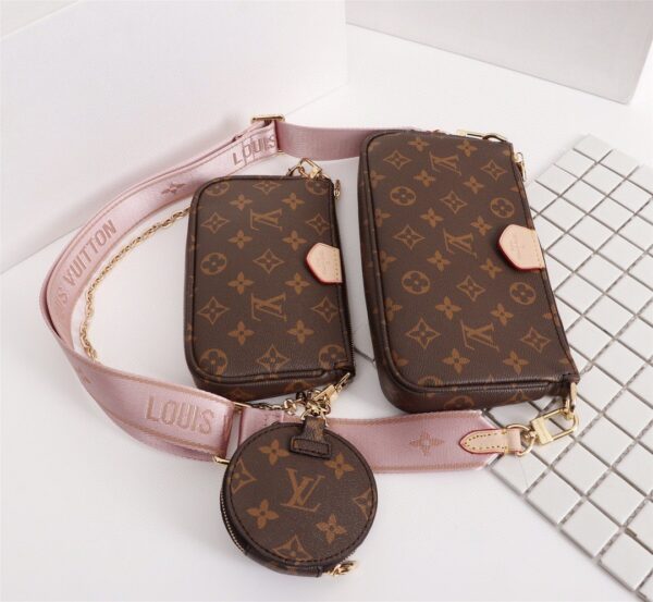 Louis Vuitton Multi Pochette Accessoires Monogram Canvas Fall/Winter Collection M44840 Rose Clair - Image 8