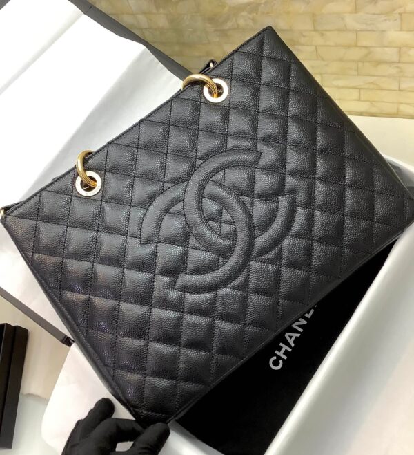 Chanel Classic Tote Bag Gold Hardware 34cm Black - Image 6