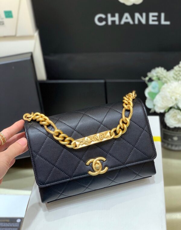 Chanel Co Co Cross Body Bag 20cm Black - Image 7