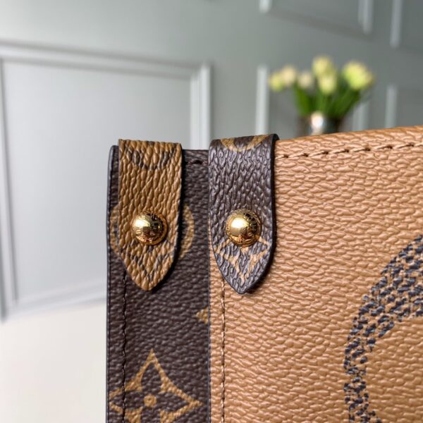 Louis Vuitton On The Go MM Tote Bag 35cm Brown - Image 3
