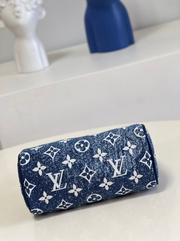 Louis Vuitton Nano Speedy in Monogram 16cm Blue - Image 3