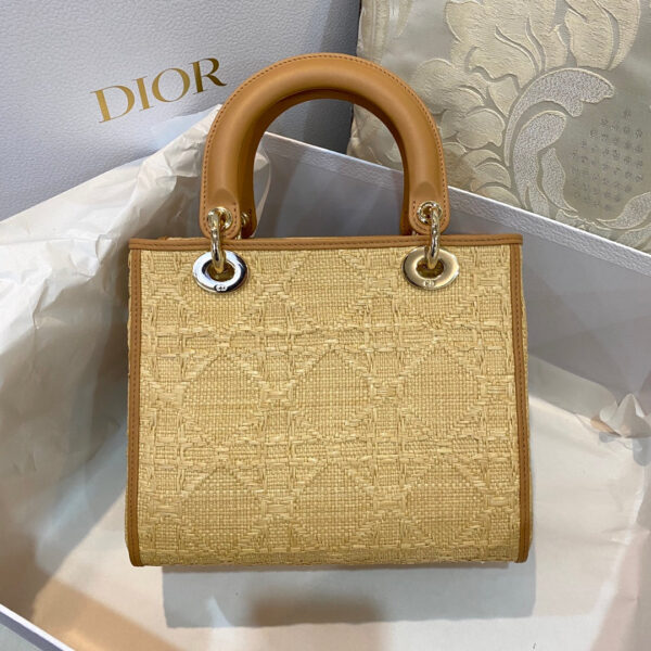 Christian Dior Medium Lady Dior Bag 24cm Brown - Image 2