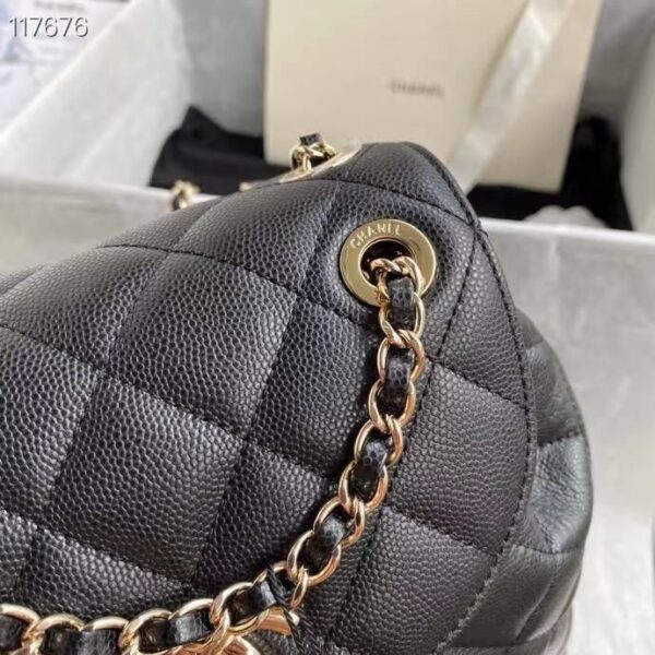Chanel Duma Backpack 24cm Gold Hardware Caviar Leather Spring/Summer Collection Black - Image 2