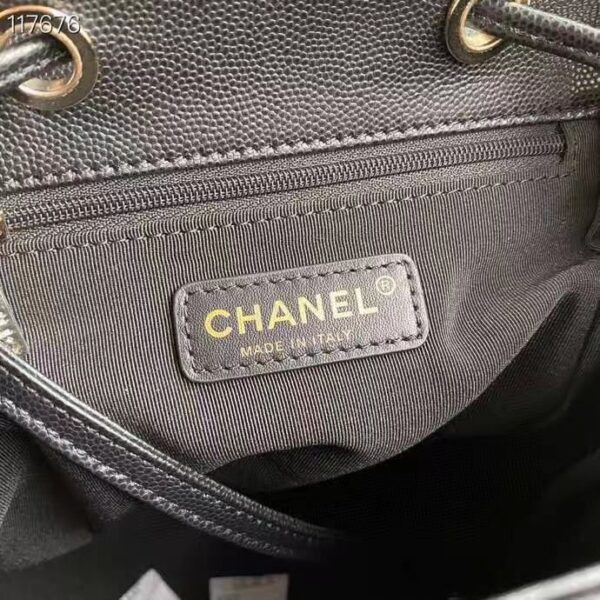 Chanel Duma Backpack 24cm Gold Hardware Caviar Leather Spring/Summer Collection Black - Image 4